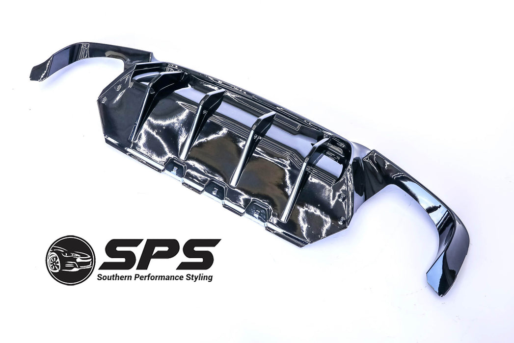 Bmw F10 M Performance MP Rear Diffuser Gloss Black New 2010 to 2016 Single Or M5 Competition