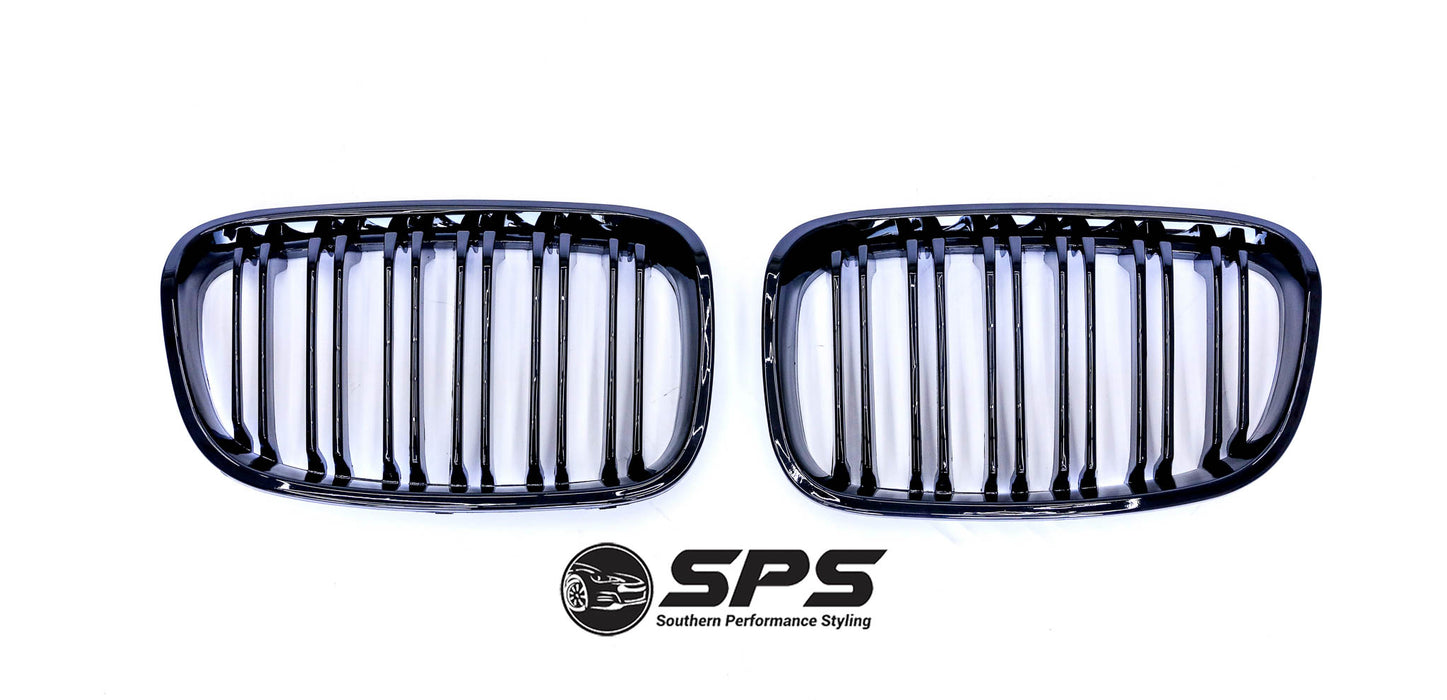 F20 1 Series Grills/Grille Pre Lci Double Slat Gloss Black