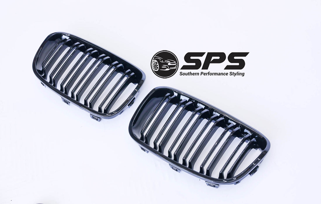 F20 1 Series Grills/Grille Pre Lci Double Slat Gloss Black