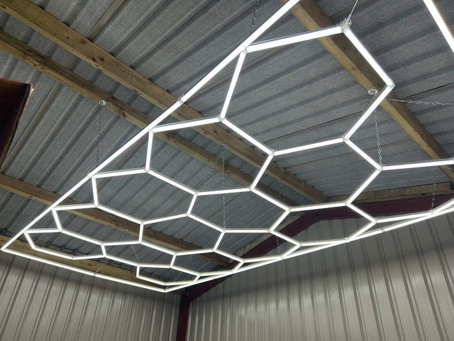 Hexagon Led Lights 4.8 by 2.4m Display Lights/Workshop